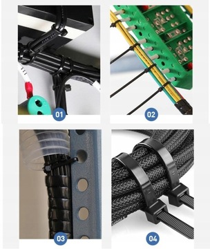ОЧЕНЬ ПРОЧНЫЕ ЗАЖИМЫ 2,5x100мм 100 ШТ. ЧЕРНЫЕ КАБЕЛЬНЫЕ Стяжки