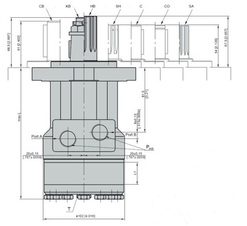 Гидравлический двигатель M+S RL 160 C RL160C