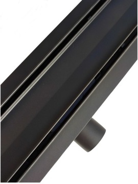 ODPŁYW LINIOWY 2w1 CZARNY 80 CM GŁĘBOKI OSADNIK
