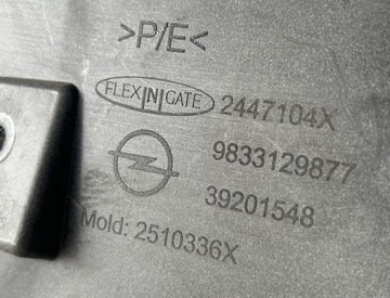 NÁRAZNÍK PŘEDNÍ HORNÍ OPEL VIVARO C ZAFIRA LIFE 19-