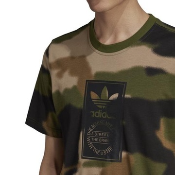 T-shirt Męski adidas GN1863 CAMO AOP TONGUE Zielony M