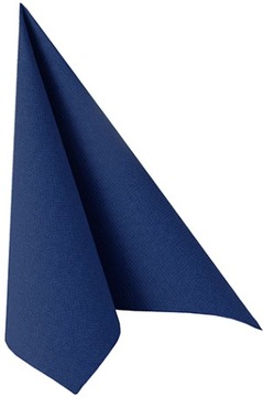 SERWETKI AIRLAID NIEBIESKIE FLIZELINOWE PREMIUM PAPSTAR 40x40cm 50 SZT