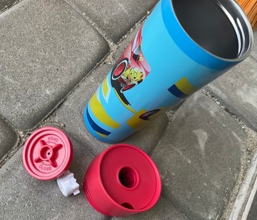 KUBEK TERMICZNY CARS AUTA BIDON TERMOS 400ml STALOWY DZIECIĘCY DO SZKOŁY