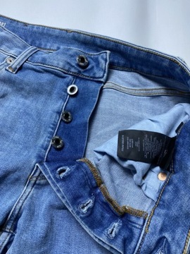 G-STAR RAW 3301 slim GSRD oryginalne niebieskie Spodnie Jeansy W 32 L 32