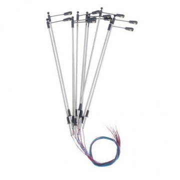 3x Model świateł LED w skali HO Miniaturowy domek dla lalek z piaskiem