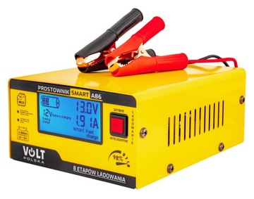 SMART PROSTOWNIK AUTOMATYCZNY VOLT 6V/12V 15A REGENERACJA NAPRAWA LCD