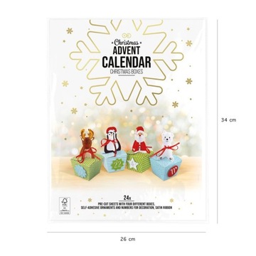 КОРОБКИ ДЛЯ АДВЕНТ-КАЛЕНДАРЯ, КРАФТОВЫЕ ФИГУРКИ DIY