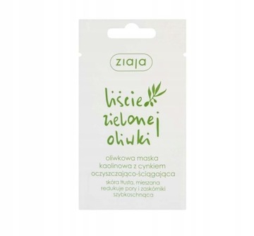 ZIAJA LIŚCIE ZIELONEJ OLIWKI MASKA KAOLINOWA 7ML
