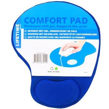 ГЕЛЕВЫЙ КОВРИК ДЛЯ МЫШИ ЦВЕТ НА ЗАПЯСТЬЕ