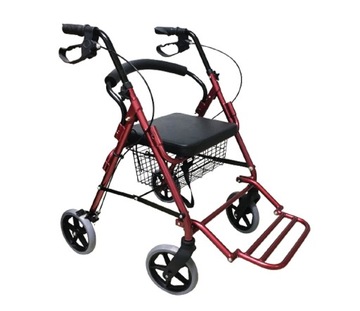 Podpórka rehabilitacyjna 4-kołowa aluminiowa AR022