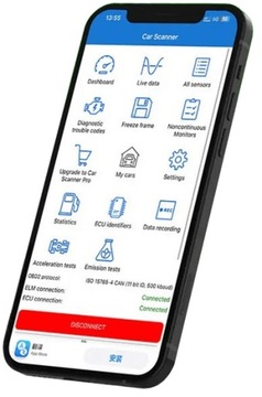 OBDII Bluetooth 5.0 Диагностический интерфейс Польский Android iOS