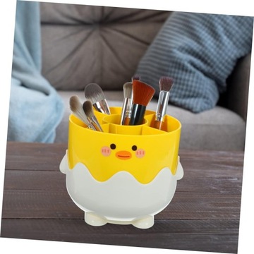 2 стойки для хранения кистей для макияжа, мусорный бак, настольная корзина