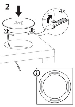 Индукционное зарядное устройство IKEA Nordmarke, белая пробка