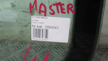 MASTER MOVANO II SKLO (OKNO) KAROSERIE ZADNÍ 03-10