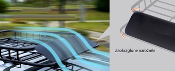 Bagażnik kosz dachowy 162 x 99 x 12 offroad 2w1 REGULOWANA DŁUGOŚĆ