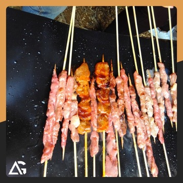 4x MATA TEFLONOWA DO GRILLA TACKA NA GRILL DO PIECZENIA GRILLOWANIA ZESTAW