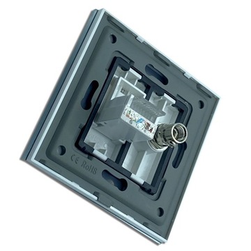 ИНТЕРНЕТ-РОЗЕТКА RJ45 + СТЕКЛЯННАЯ СПУТНИКОВАЯ LAN-АНТЕННА