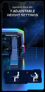 ОХЛАЖДАЮЩАЯ ПОДСТАВКА ДЛЯ НОУТБУКА 12–17 ФУТОВ, 10 вентиляторов