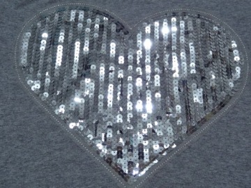 H&M туника CECKIN HEART OVERSIZE 152-158