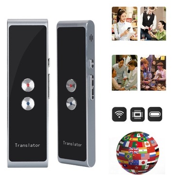 МИНИ ЭЛЕКТРОННЫЙ ДВУСТОРОННИЙ ПЕРЕВОДЧИК МГНОВЕННО 33 ЯЗЫКА BT 4.0