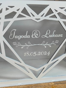 КОРОБКА ДЛЯ СВАДЕБНЫХ КОНВЕРТОВ КРАСИВАЯ ДЕРЕВЯННАЯ ШКАТУЛКА СВАДЕБНАЯ ПЕРСОНАЛИЗАЦИЯ