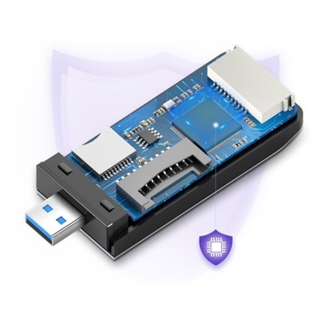 АДАПТЕР UGREEN SD КАРТРИДЕР MICRO SD CF MS НА USB ПЕРЕДАЧА ДО 5 Гбит/с