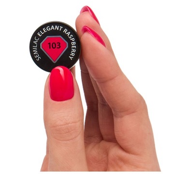 SEMILAC 103 Элегантный малиновый гибридный лак 7мл