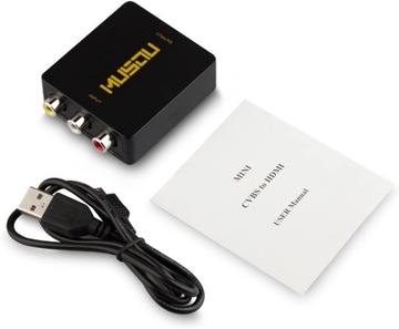 КОНВЕРТЕР HDMI В AV 720p/1080P ЧЕРНЫЙ RCA