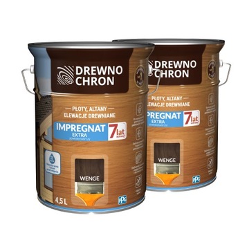 DREWNOCHRON Impregnat do drewna Extra wenge 9l