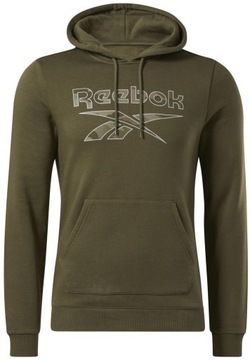 SPORTOWA BLUZA MĘSKA KANGURKA DRESOWA Z KAPTUREM REEBOK ID CAMO MORO S