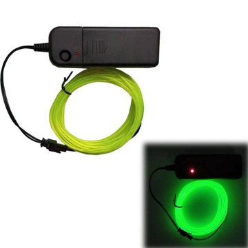 KABEL przewód NEON LED na BATERIE dekoracyjny 5m