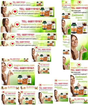 BANERY Google AdWords REKLAMOWE INTERNETOWE 20szt.