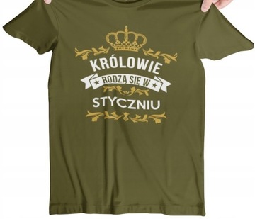 T-SHIRT KOSZULKA MĘSKA PREZENT URODZINY STYCZEŃ