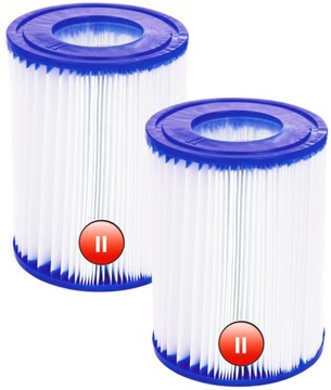 2x FILTR DO POMPY BASENU BESTWAY WKŁAD TYP II