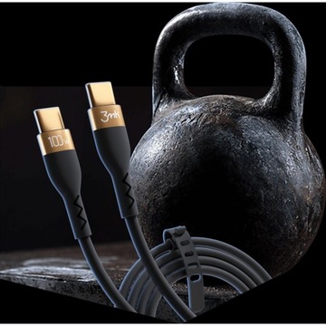 USB-C USB-C зарядный кабель, 100 Вт, 2m, 5a, 3MK