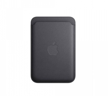 Czarny Skórzany portfel MagSafe iPhone 12 13 14 15