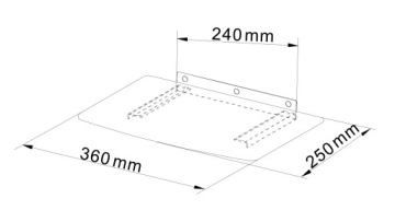 СТЕКЛЯННАЯ ПОЛКА ДЛЯ ТЕЛЕВИЗОРА ДЛЯ DVD-ТЮНЕРА-ДЕКОДЕРА