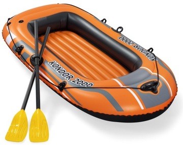 БОЛЬШОЙ 2-местный ПОНТОЙ + ВЕСЛА + НАСОС BESTWAY 61062