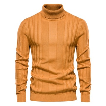 SWETER GOLF MĘSKI KLASYCZNY POŁGOLF CIEPŁY JAKOŚĆ