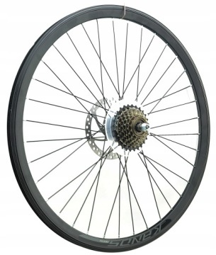 Kolo Na Kolo 28 Palců Zadní Kotoučová Volnoběžka Disc Černá Shimano 7-RZ