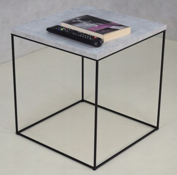 Промышленный кофейный металлический квадратный стол в стиле лофт