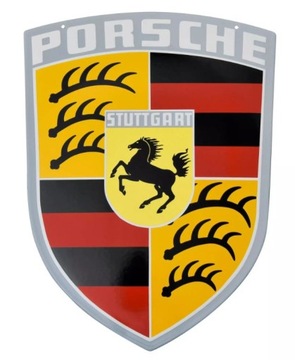 Tabliczka emaliowana - herb Porsche