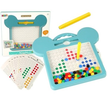 МАГНИТНАЯ ДОСКА МОЗАИКА МОТЕССОРИ КАРТОЧКИ-ЗАДАЧИ ШАБЛОНЫ ТОЧЕК