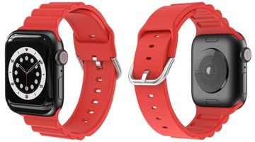 PASEK do SMARTWATCHA APPLE WATCH 2 3 4 5 6 7 8 9 SE 42/44/45/49 mm CZERWONY