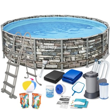 BASEN OGRODOWY STELAŻOWY 427x122cm BESTWAY 18w1