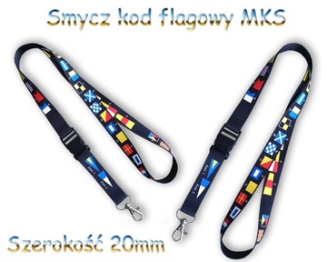 Bandera POLSKA 19 x 35cm + smycz MKS