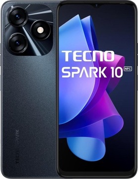Smartfon Tecno Spark 10 8/128GB Czarny