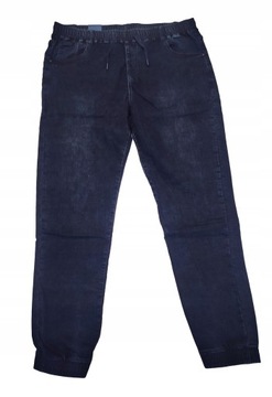 2XL Duże Joggery Jeans Tommy Modne Ciemny Granat