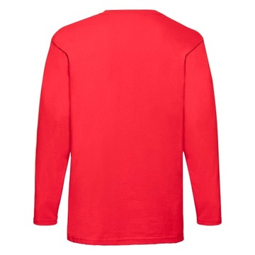 FRUIT OF THE LOOM KOSZULKA Z DŁUGIM RĘKAWEM Red S