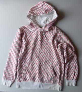 BLUZA BIAŁA MĘSKA KAPTUR PLUSMINUS L MŁODZIEŻOWA